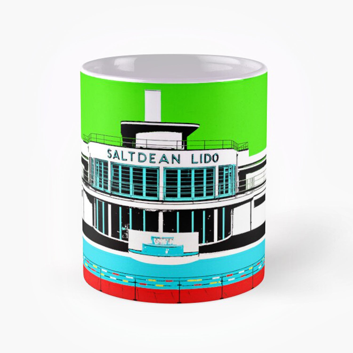 Saltdean Lido Mugs - Green