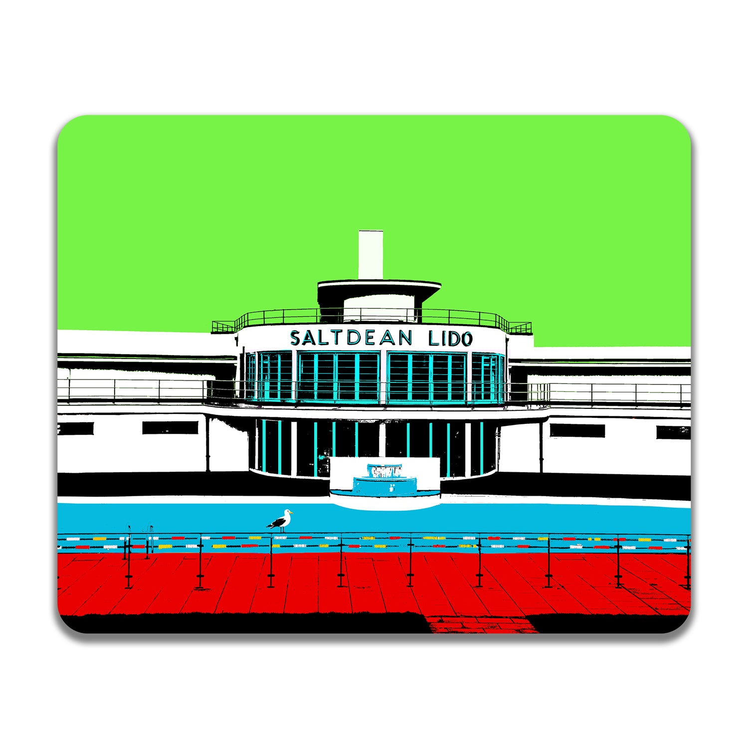 Saltdean Lido Placemat - Green