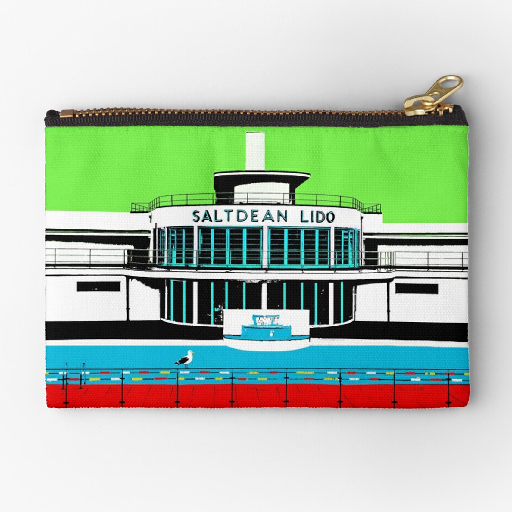 Saltdean Lido Pouch - Green