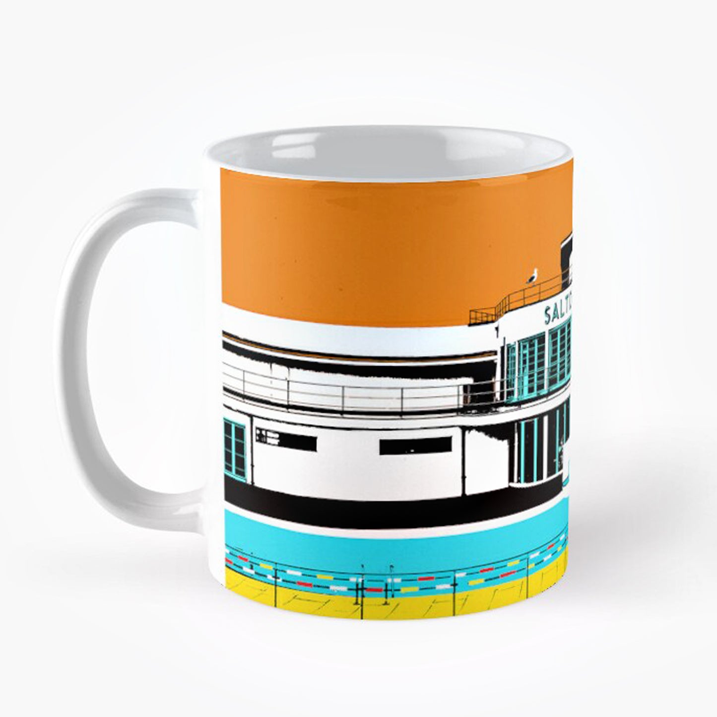 Saltdean Lido Mugs - Orange