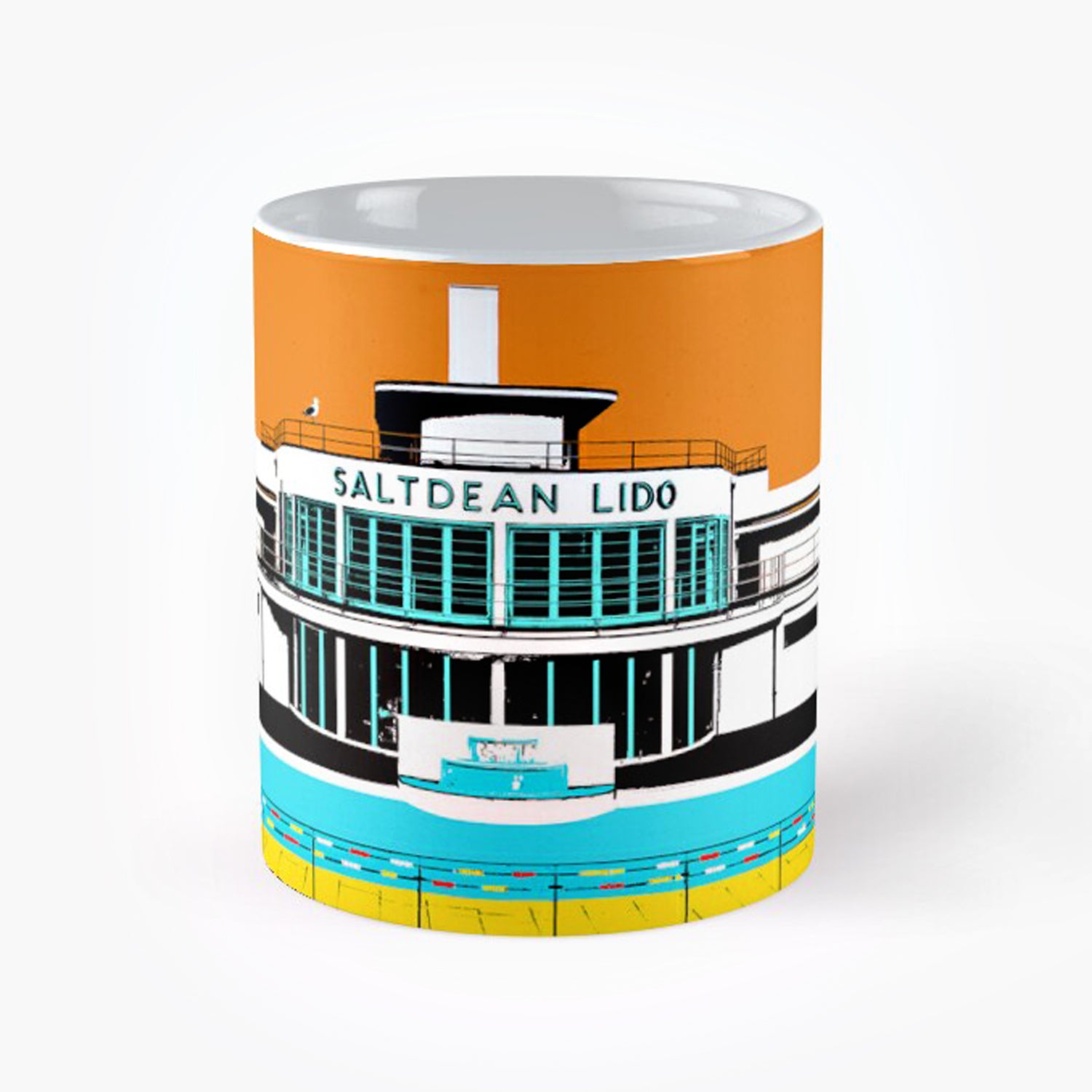 Saltdean Lido Mugs - Orange