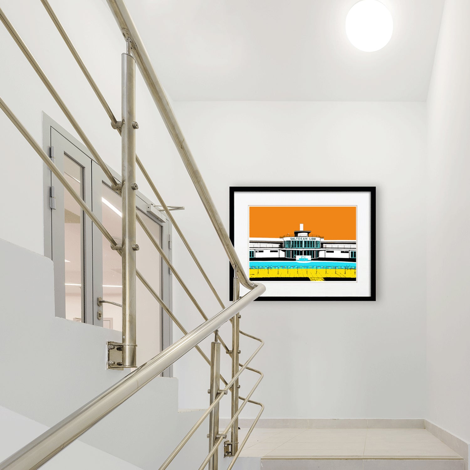 Saltdean Lido Print - Orange