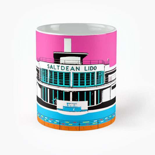 Saltdean Lido Mugs - Pink