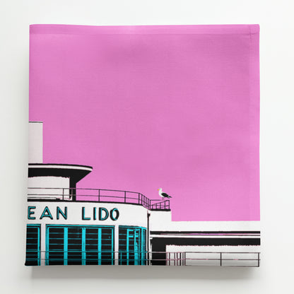 Saltdean Lido Napkin - by Billy Brighton Stef Kerswell