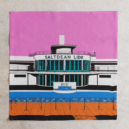 Saltdean Lido Napkin - by Billy Brighton Stef Kerswell