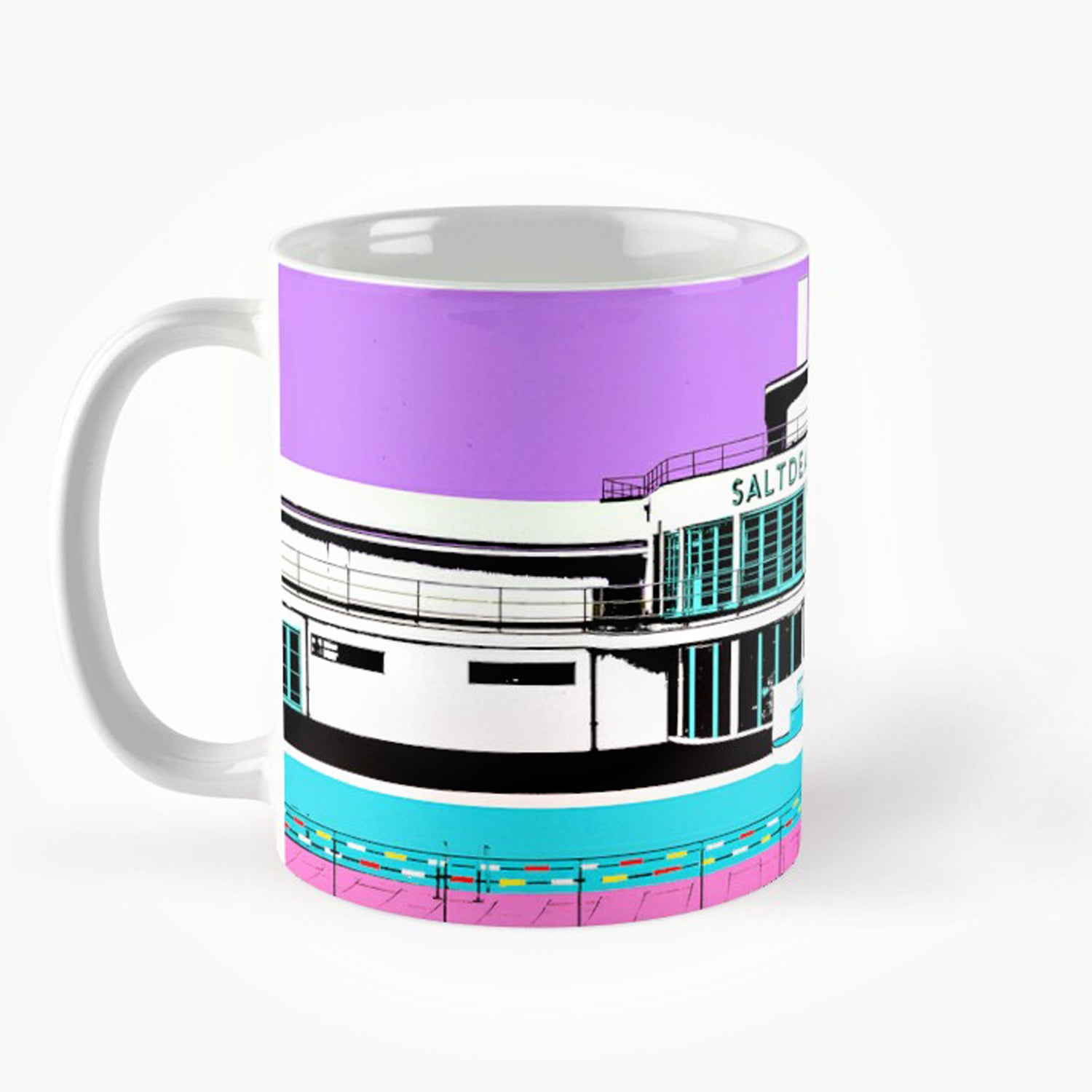 Saltdean Lido Mugs - Purple