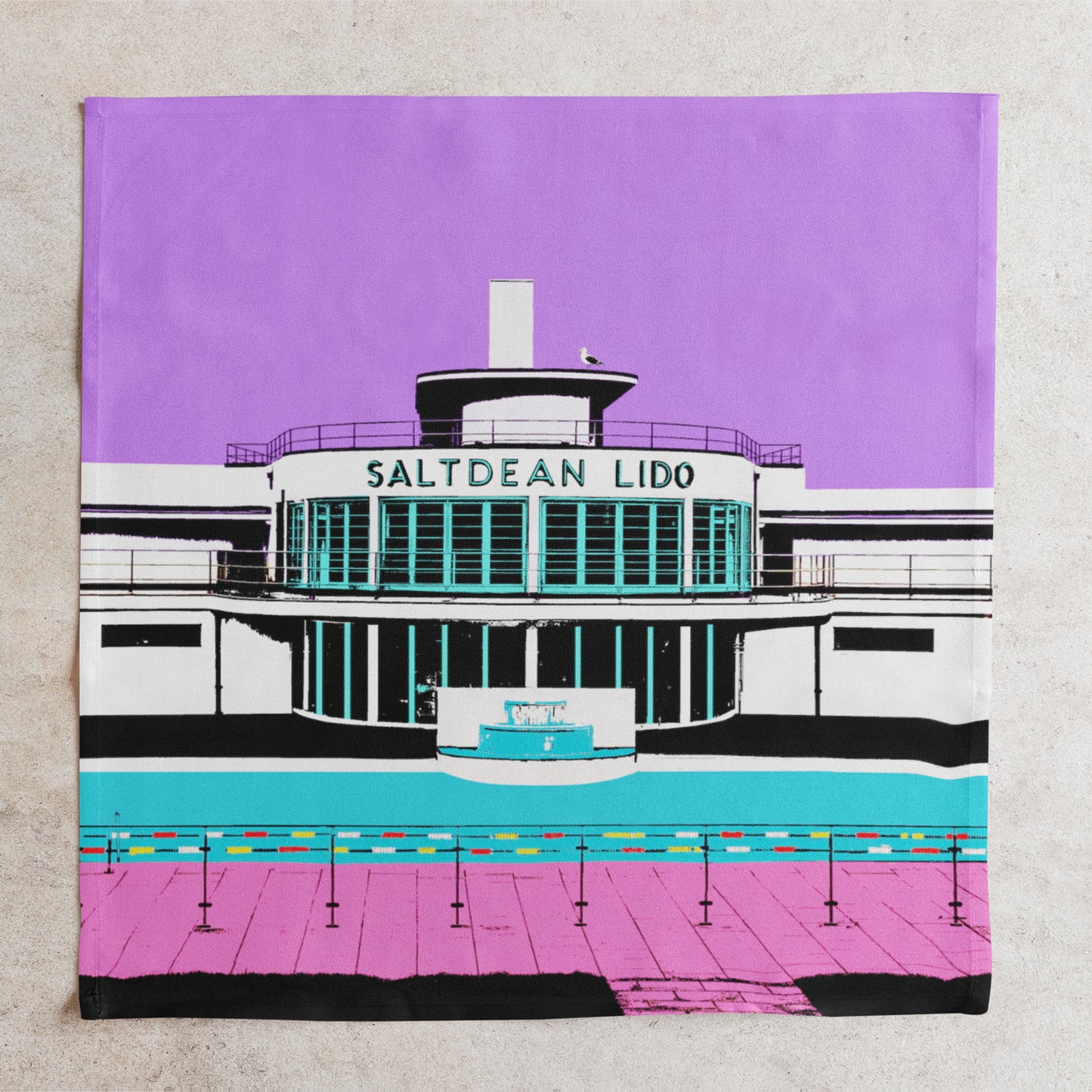Lido napkin by Billy Brighton Stef Kerswell