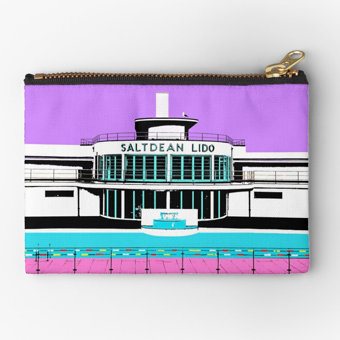 Saltdean Lido Pouch - Purple