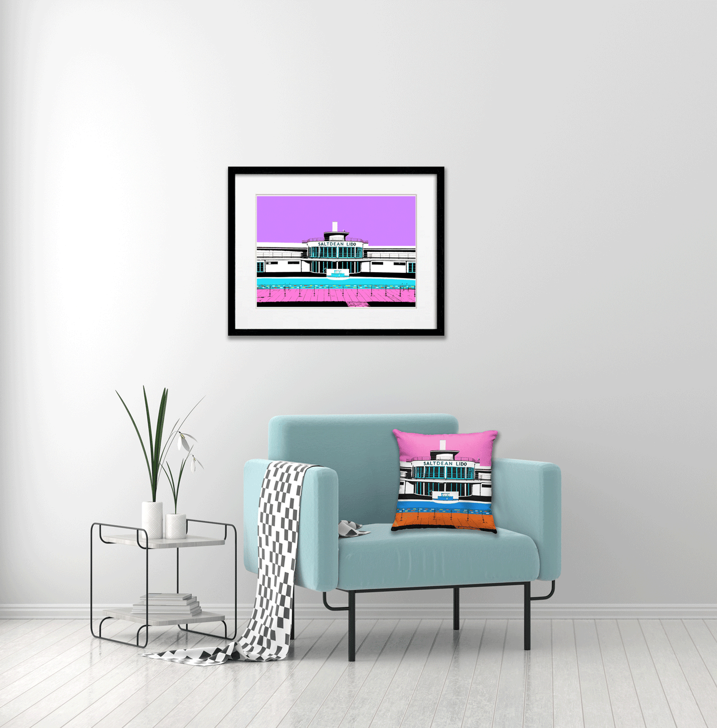 Saltdean Lido Print - Purple