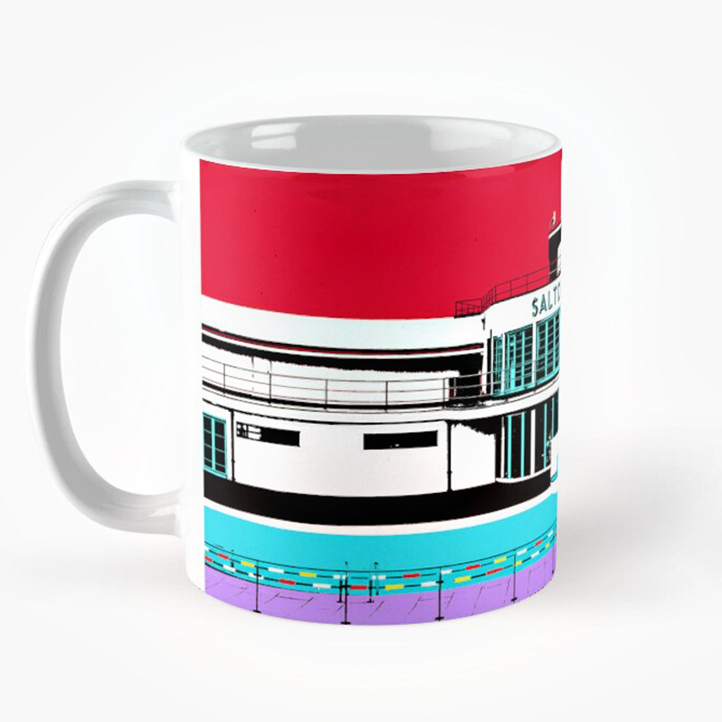 Saltdean Lido Mugs - Red