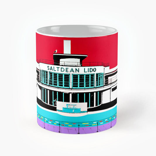 Saltdean Lido Mugs - Red