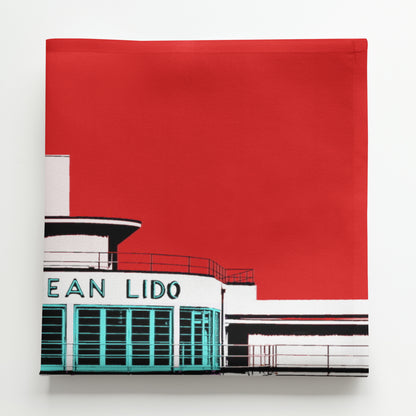 Saltdean Lido Napkin - by Billy Brighton Stef Kerswell