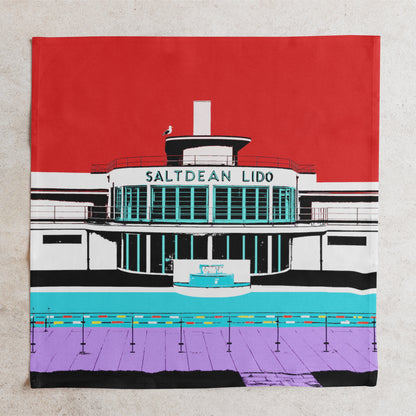Saltdean Lido Napkin - by Billy Brighton Stef Kerswell