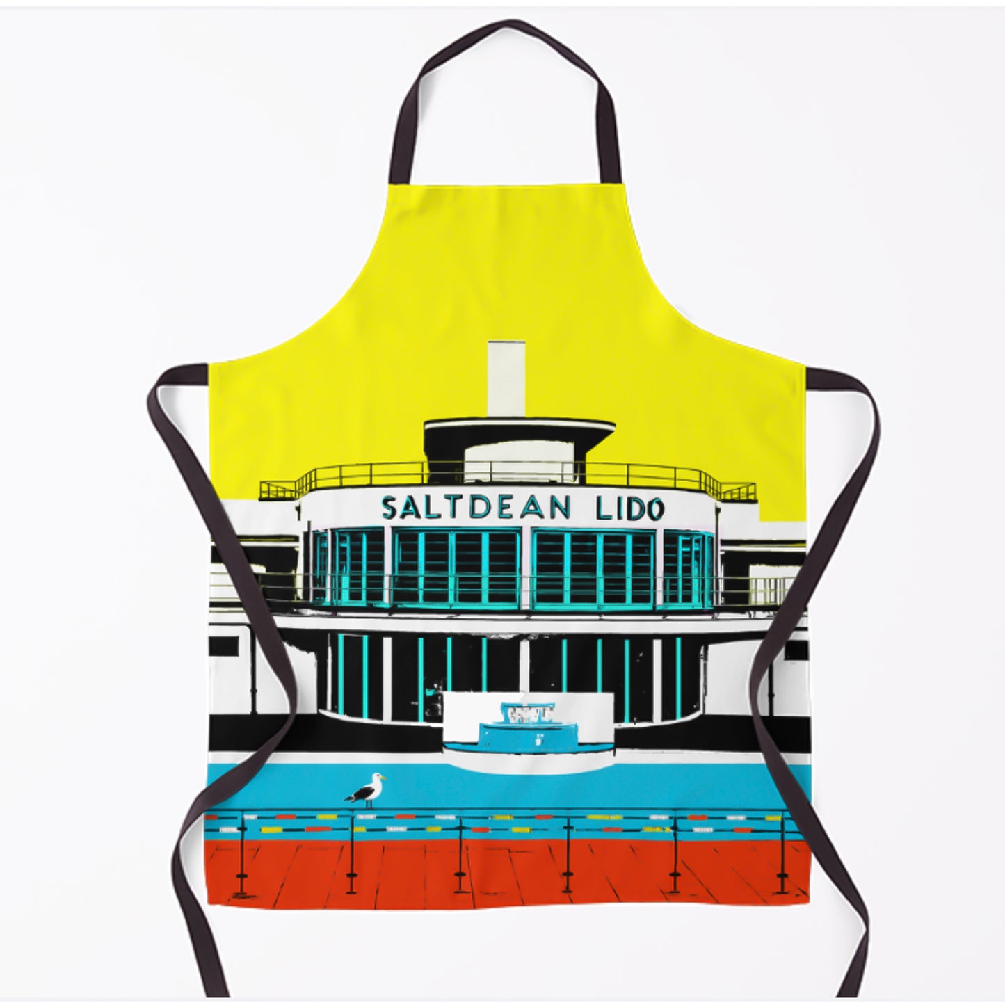 Saltdean Lido Apron - Yellow