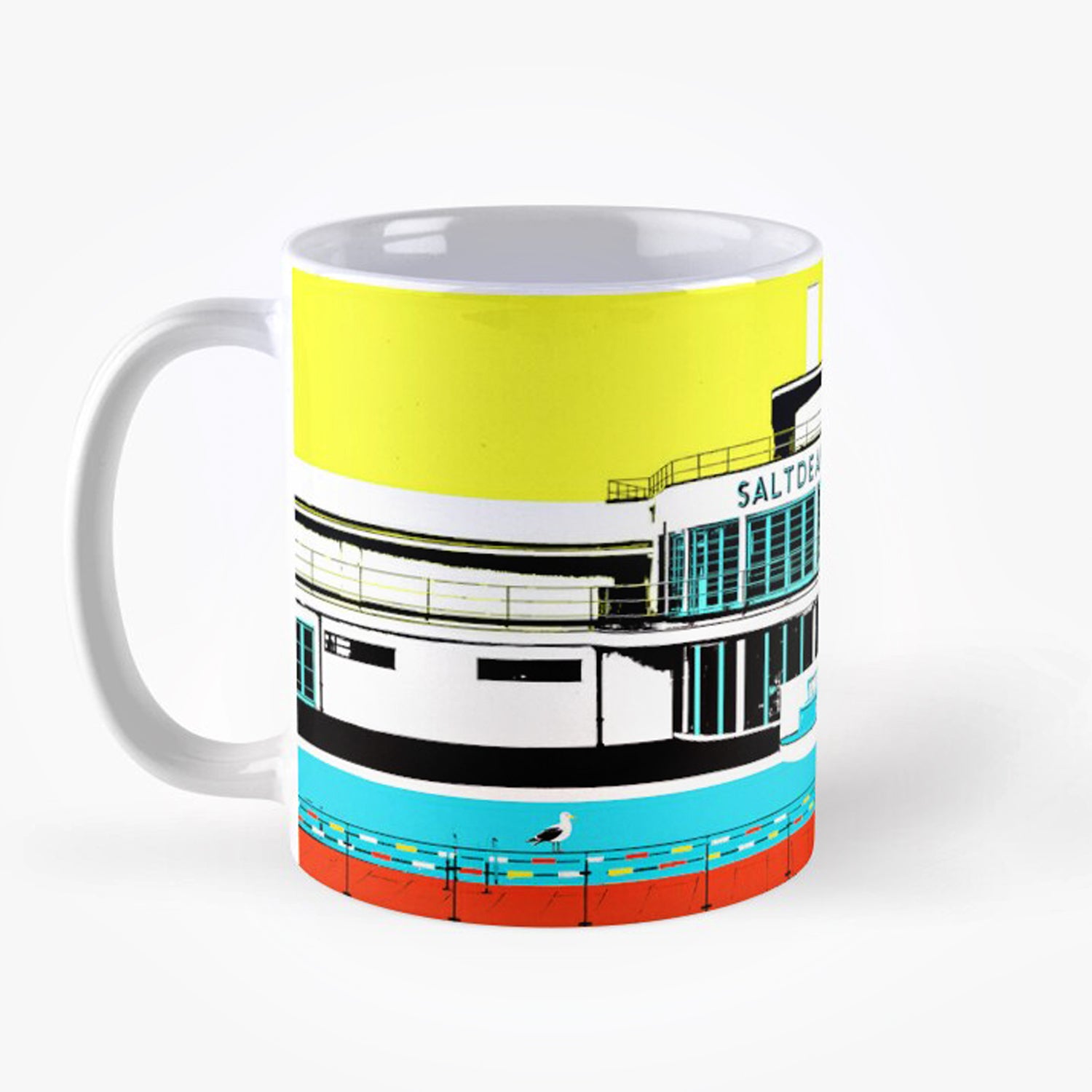 Saltdean Lido Mugs - Yellow