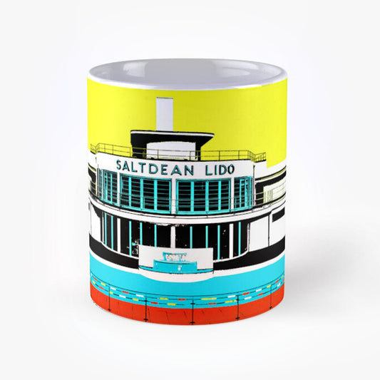 Saltdean Lido Mugs - Yellow