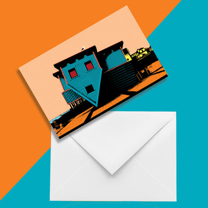 Brighton Upside Down House Greeting Card