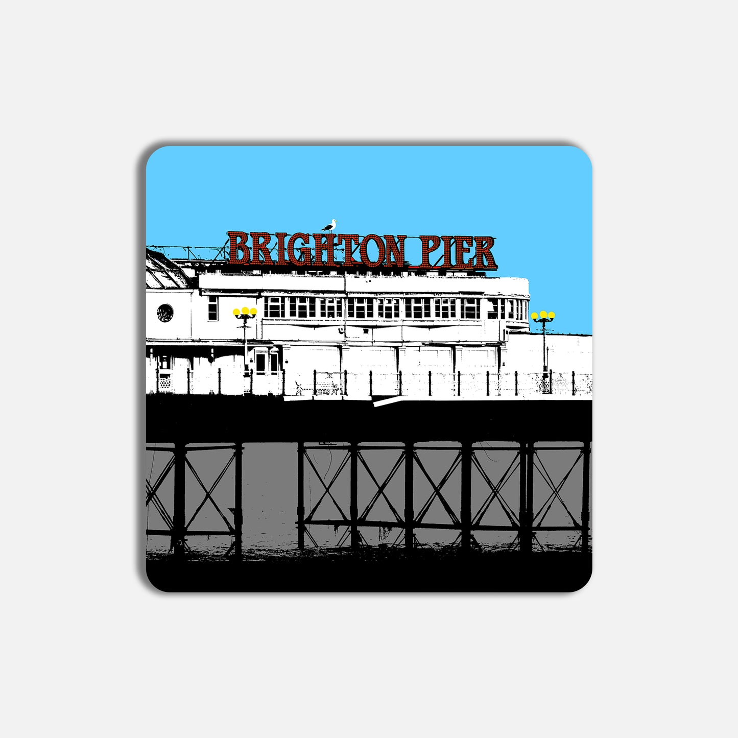 Palace Pier Coaster - Blue