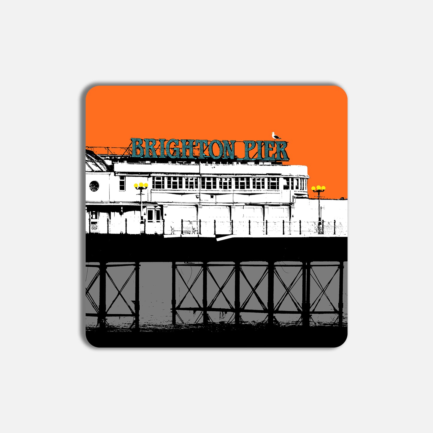 Palace Pier Coaster - Orange