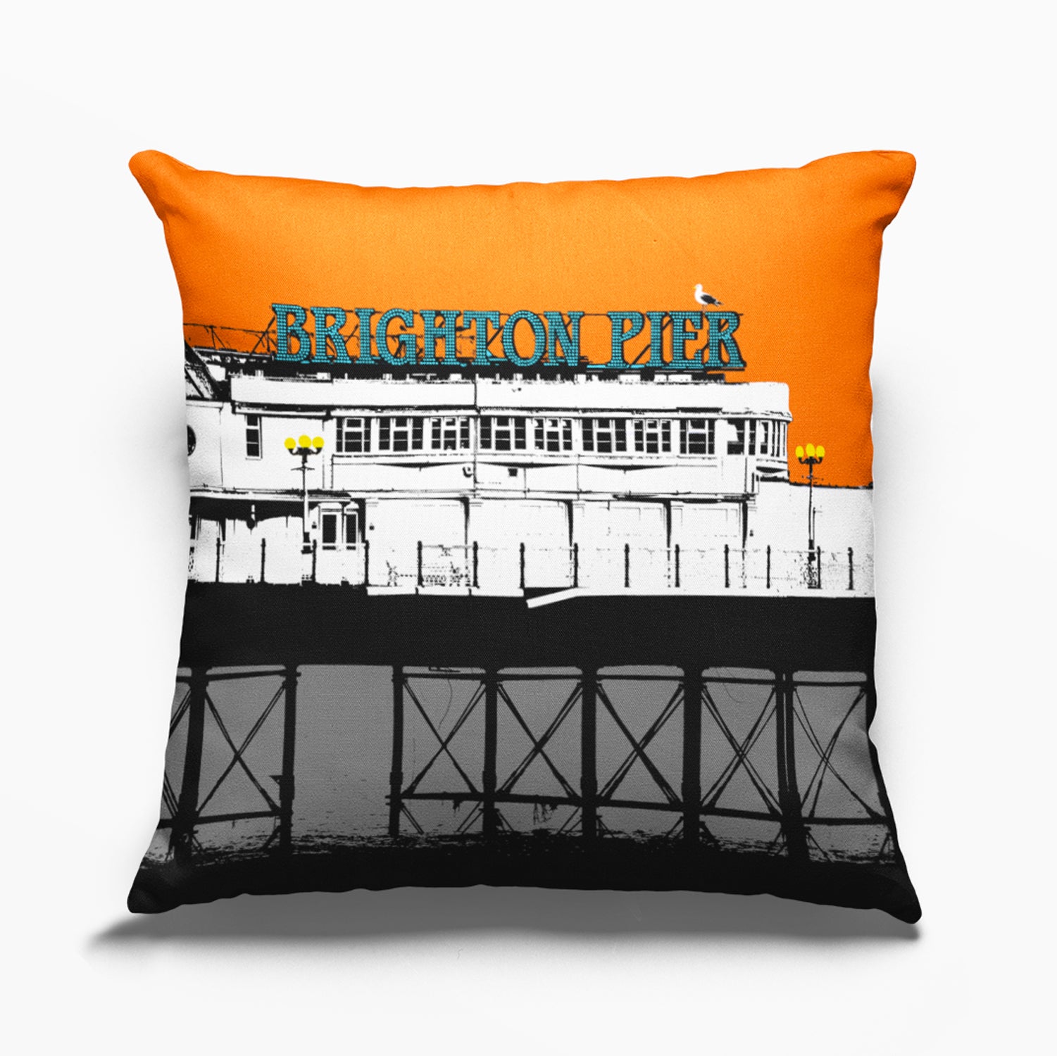 Palace Pier Cushion - Orange