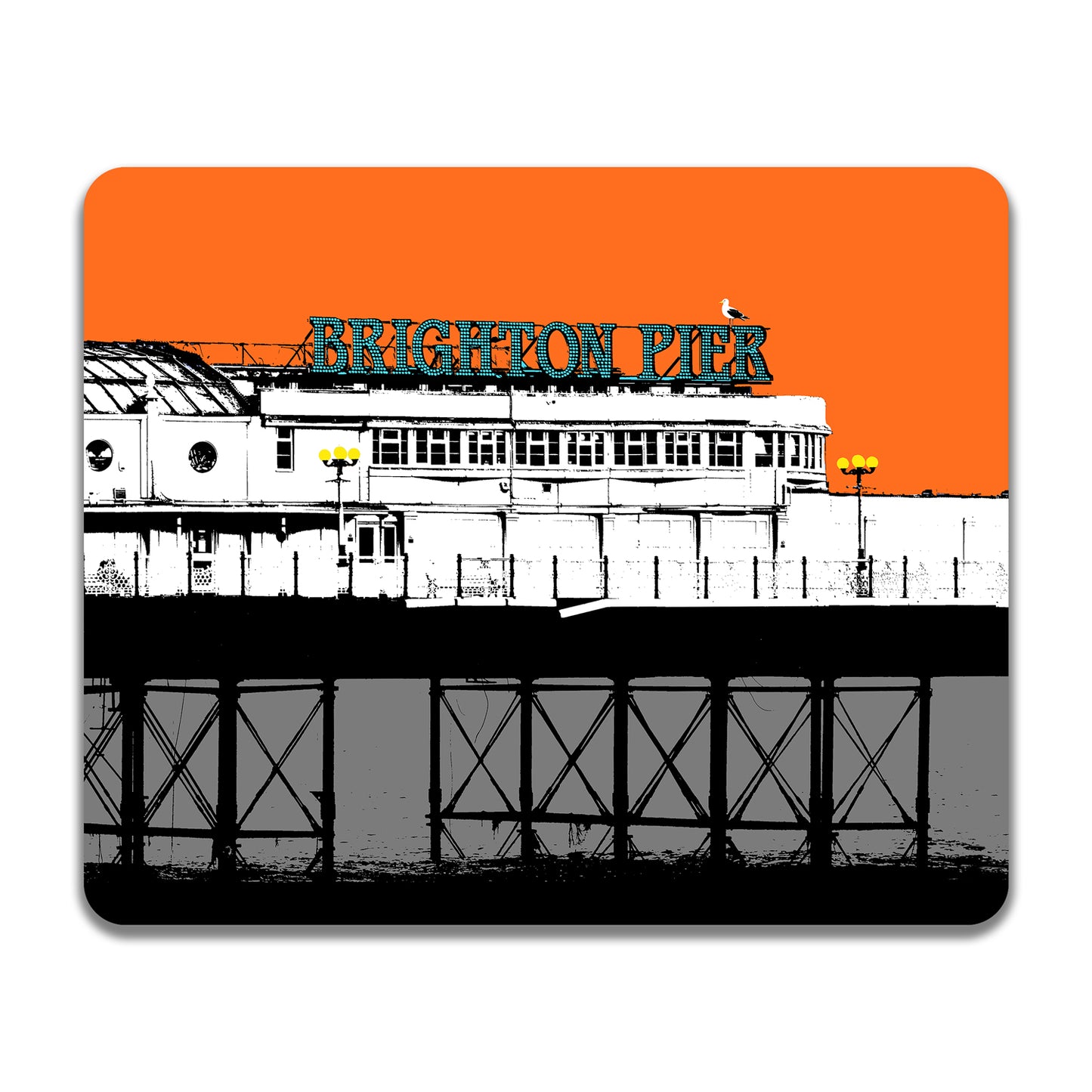 Palace Pier Placemat - Orange