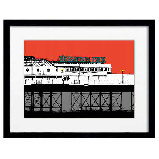 Palace Pier Print - Red