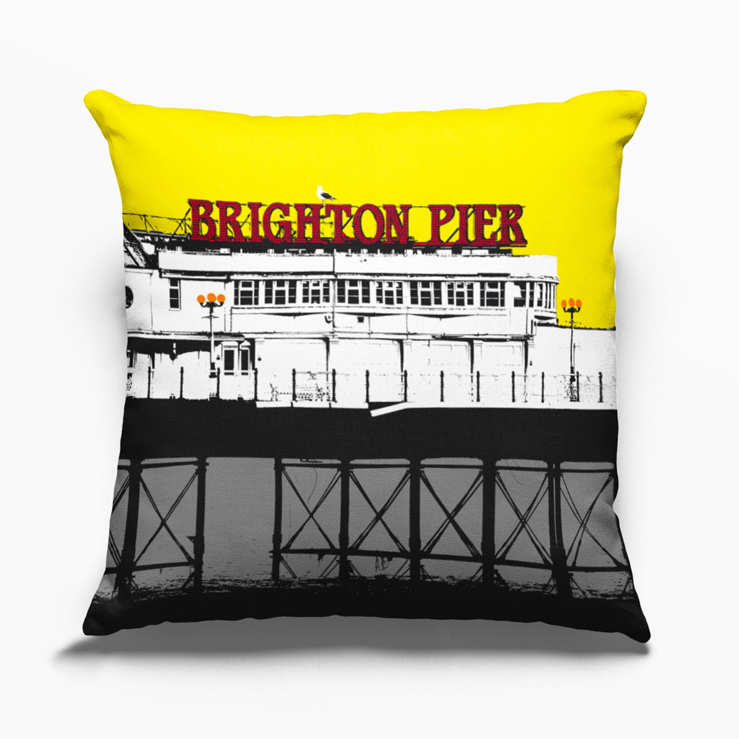 Palace Pier Cushion - Yellow