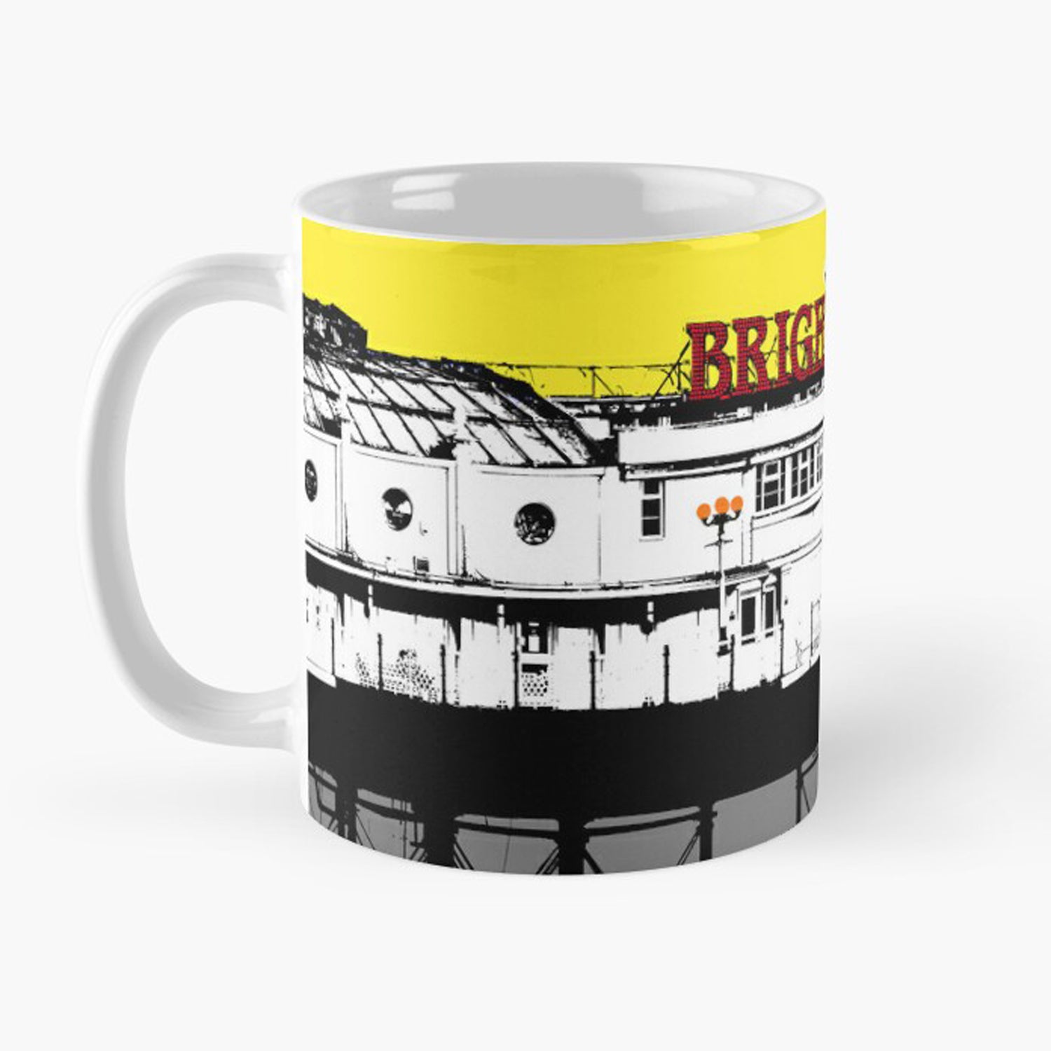 Palace Pier Mugs - Yellow