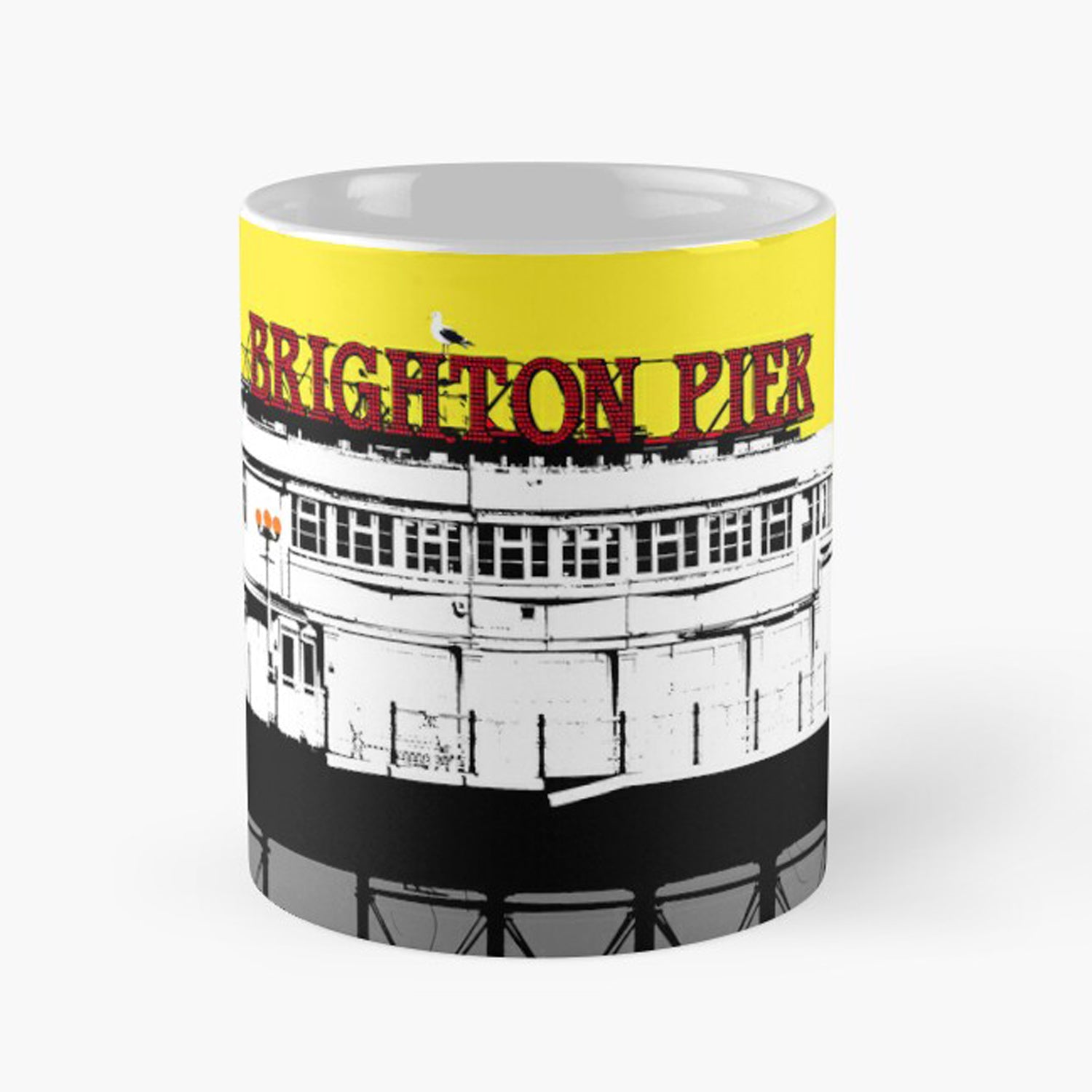 Palace Pier Mugs - Yellow