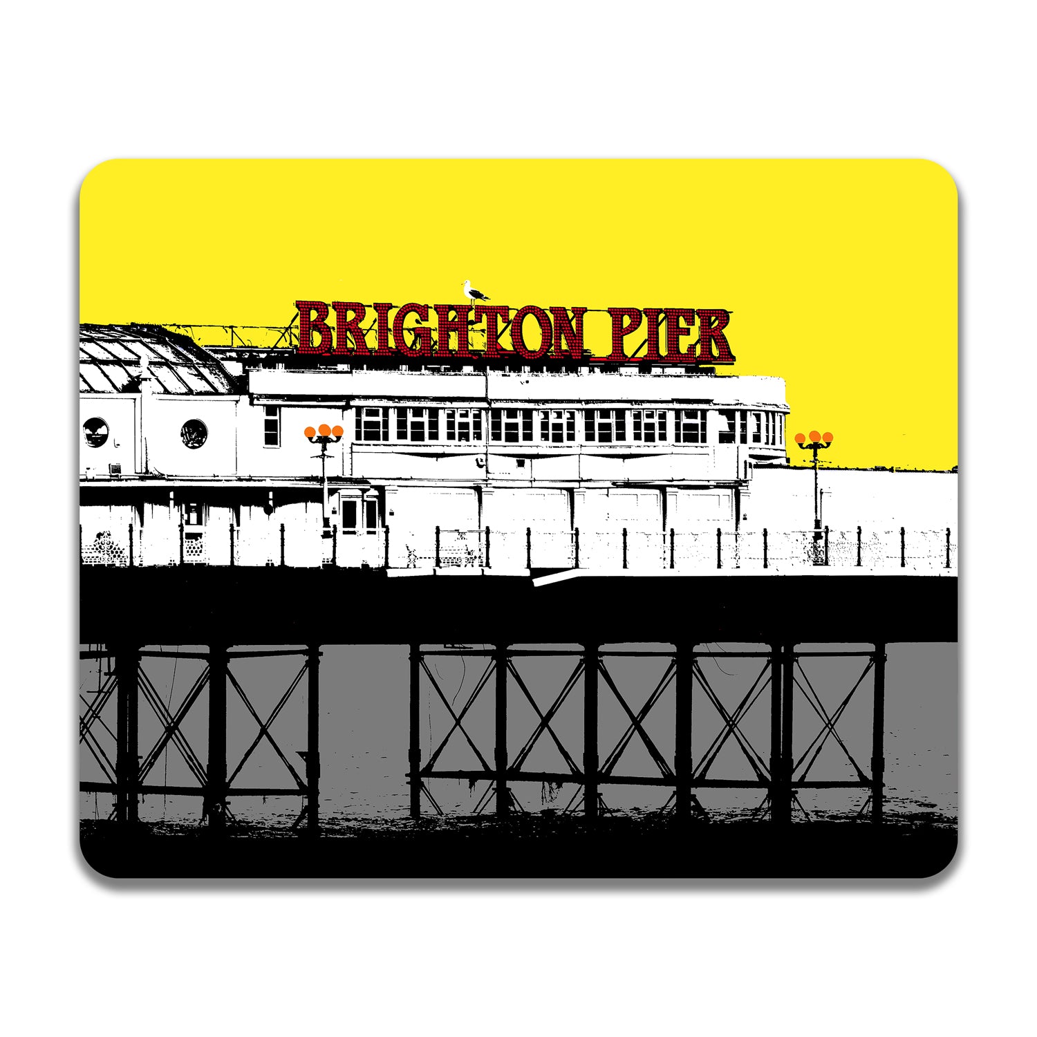 Palace Pier Placemat - Yellow