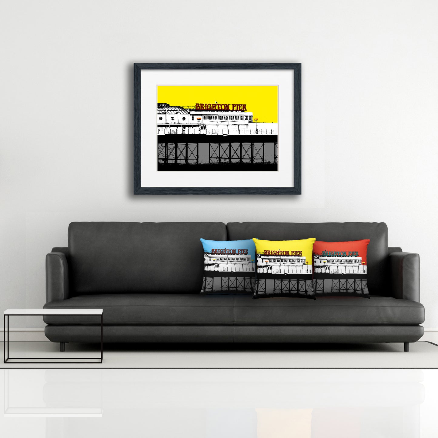 Palace Pier Print - Yellow