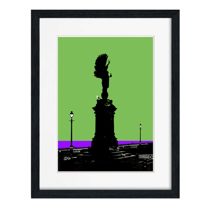 Hove Peace Statue Art Print - Green
