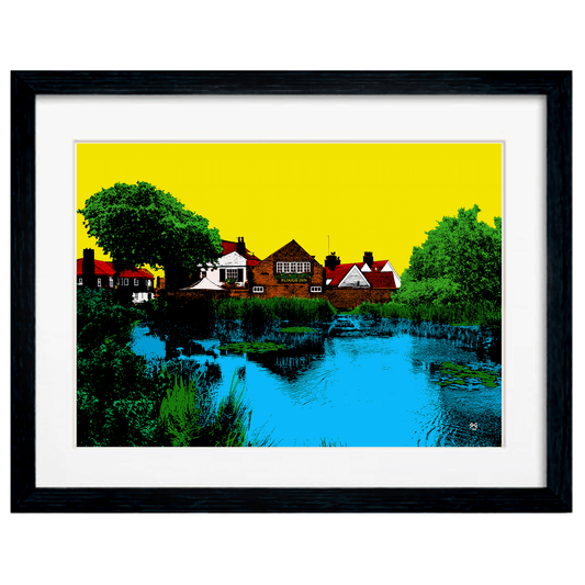 The Plough Rottingdean Art Print Billy Brighton Rottingdean Pond