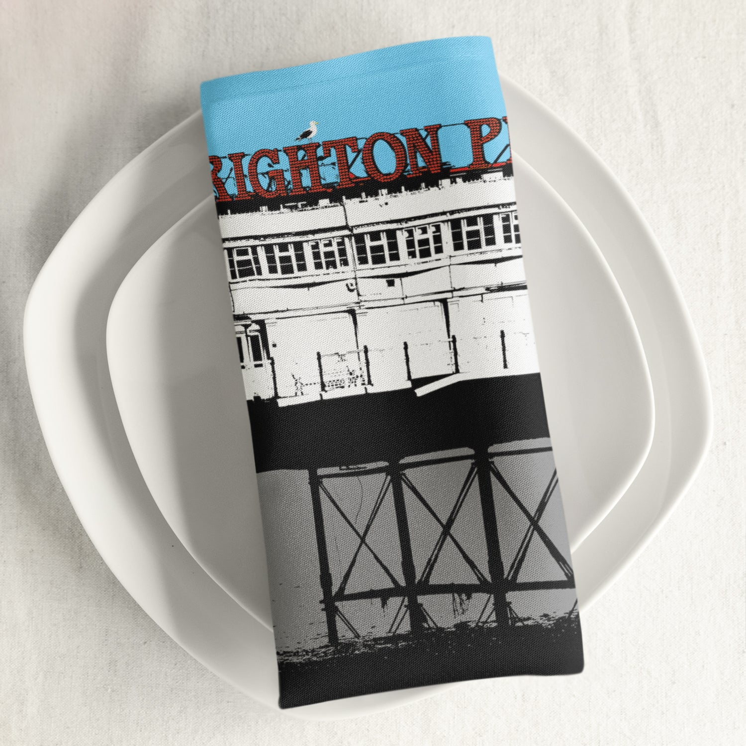 Palace Pier Napkin by Billy Brighton