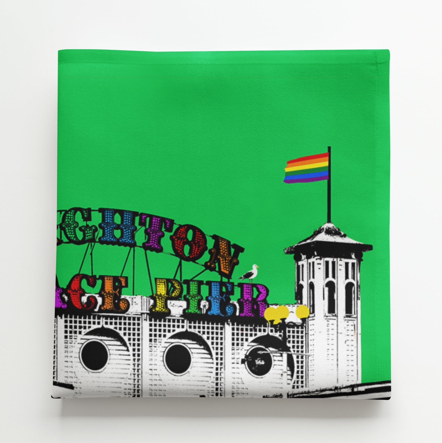 Pride Palace Pier Napkin by Billy Brighton