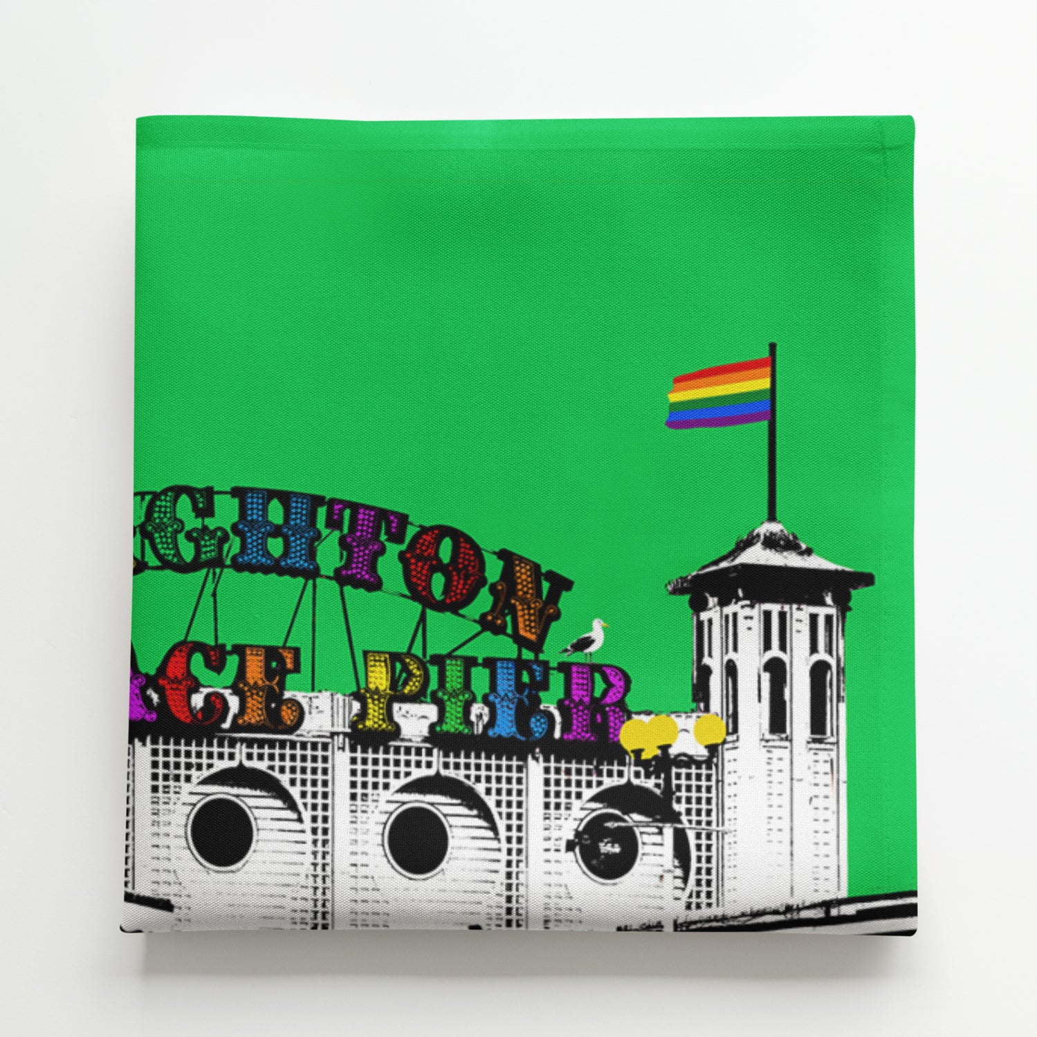 Pride Palace Pier Napkin by Billy Brighton