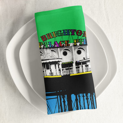 Pride Palace Pier Napkin by Billy Brighton