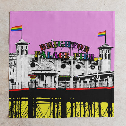Pride Palace Pier Napkin by Billy Brighton