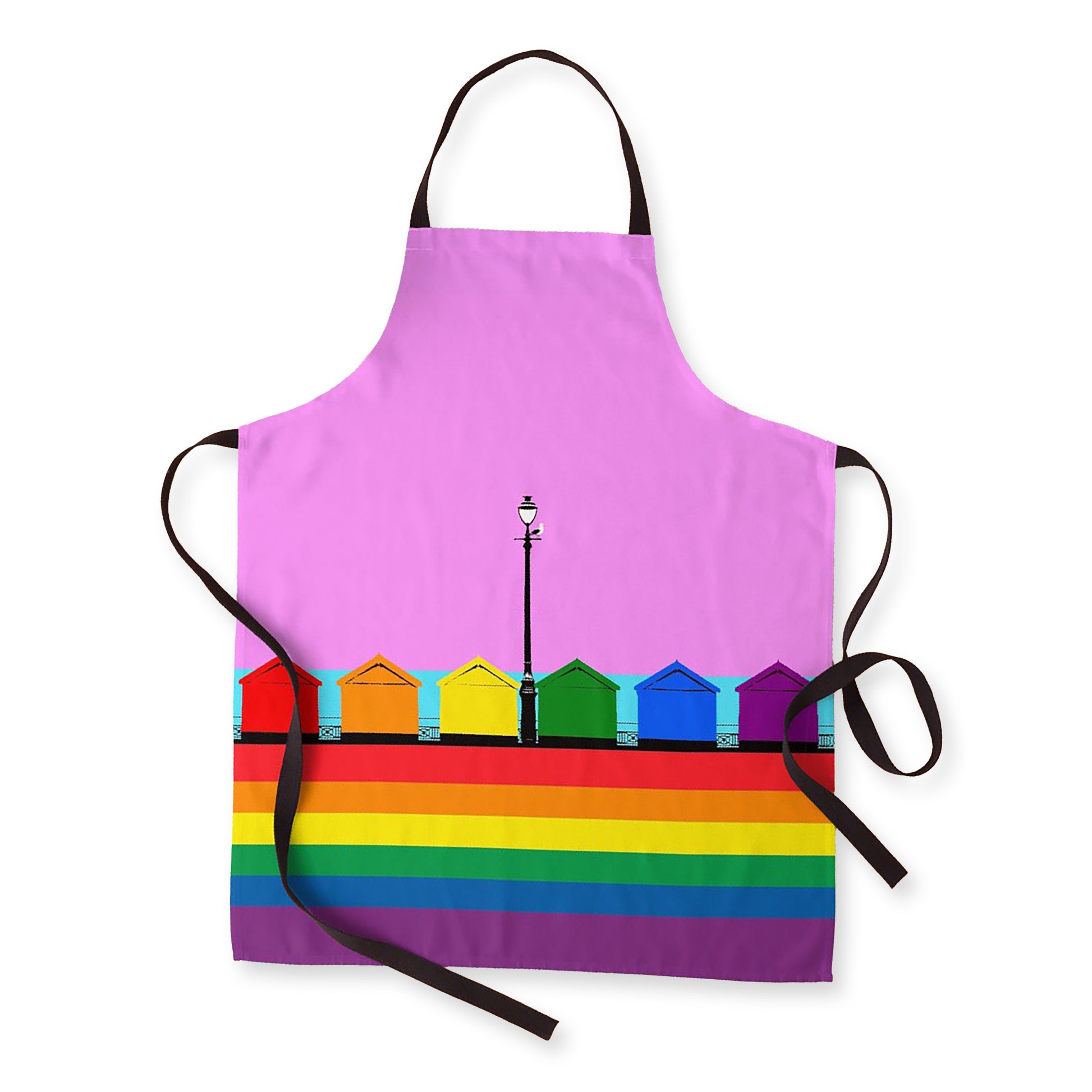 LGBT Pride Hove Beach Huts Apron by Billy Brighton