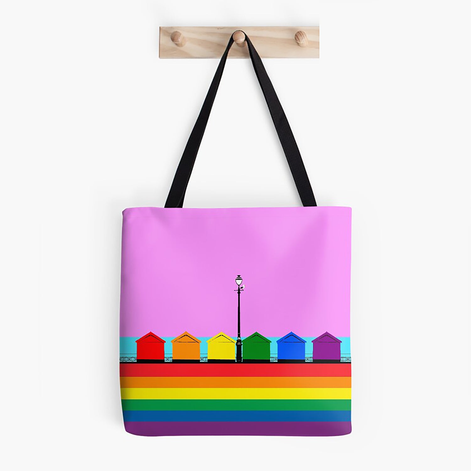 Pride Hove Beach Huts Bag by Billy Brighton