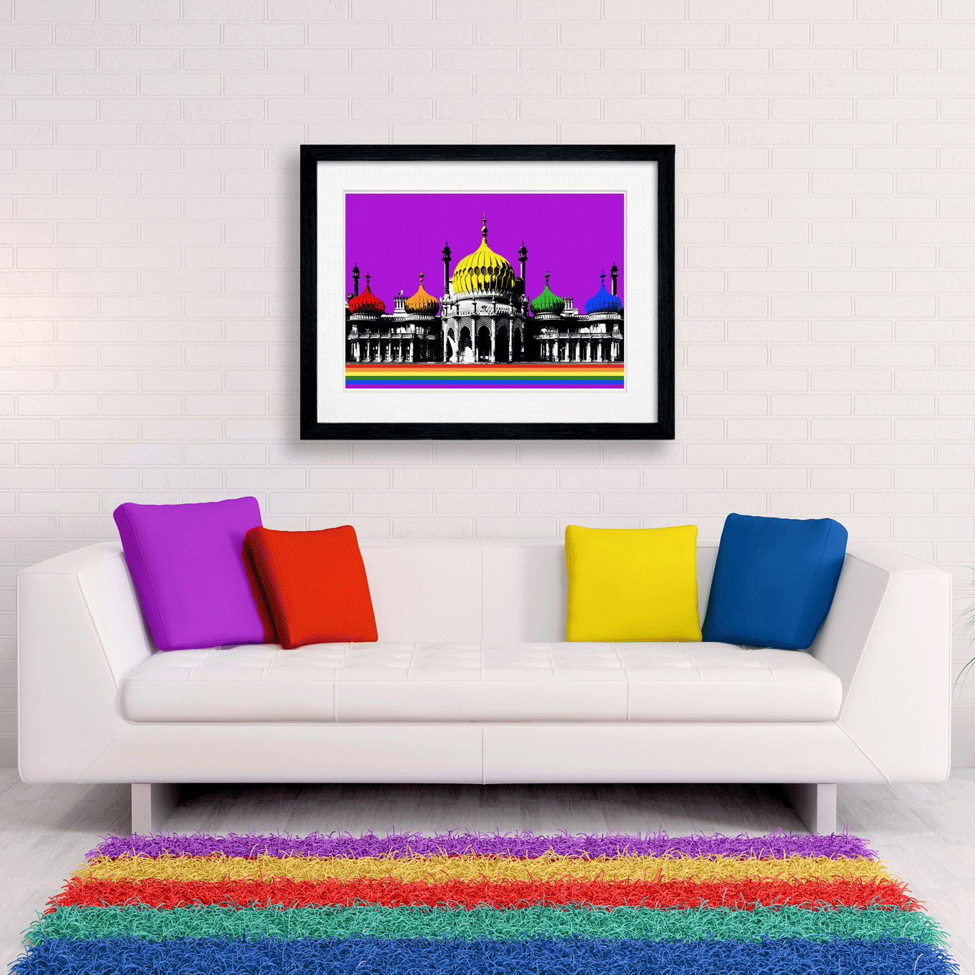 Pride Royal Pavilion Brighton Art Print