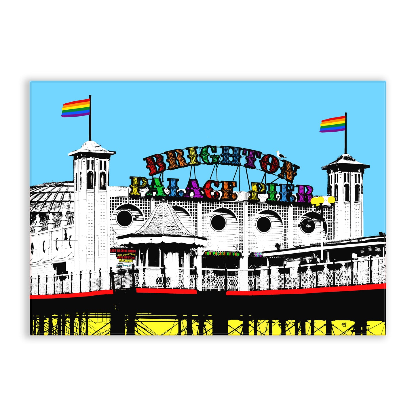 Pride Palace Pier Chopping Board - Blue