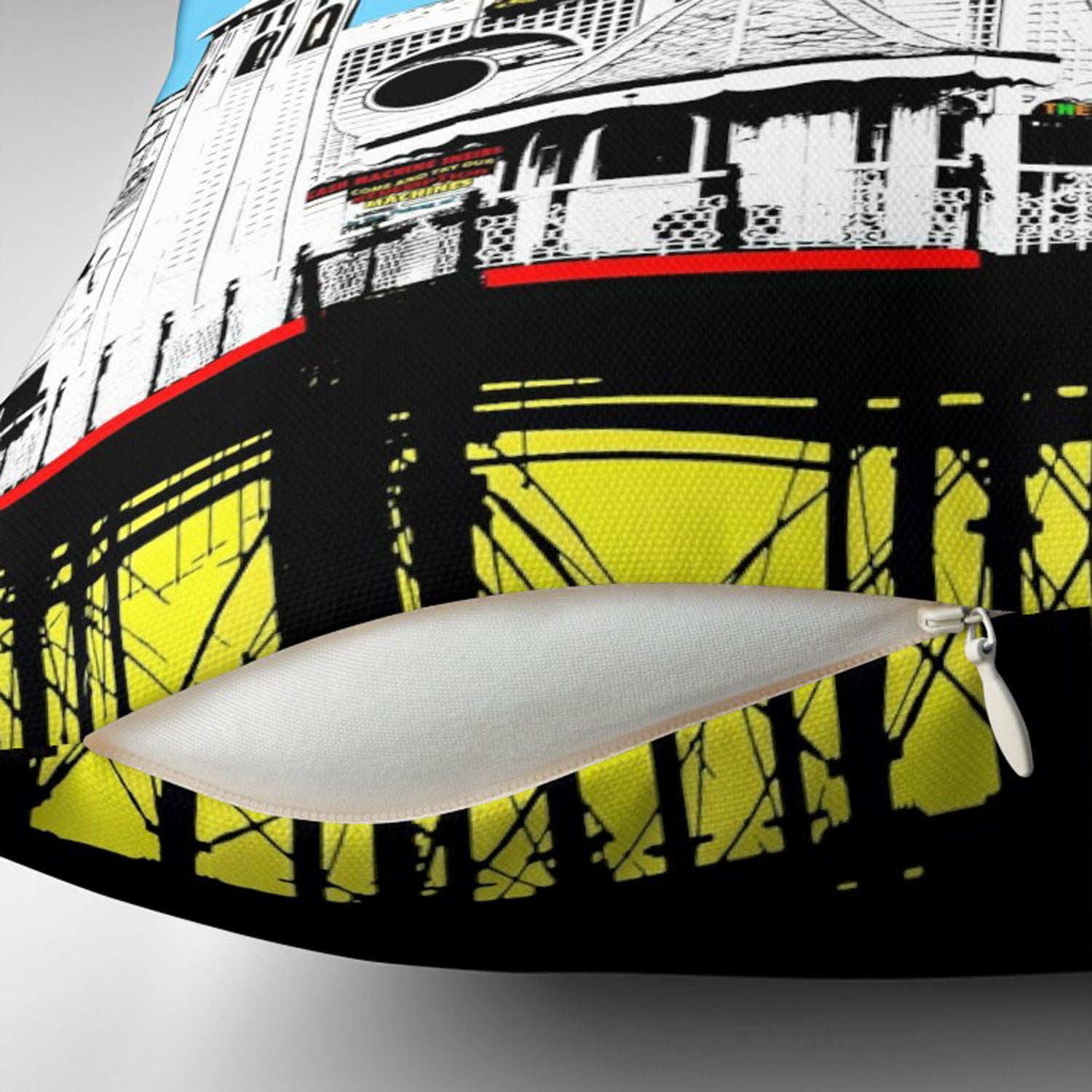 Brighton Pride Palace Pier Cushion Covers by Billy Brighton