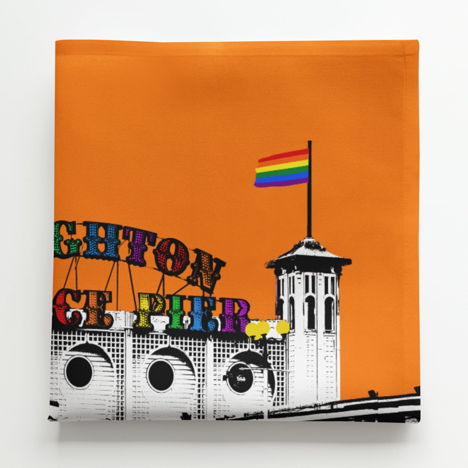 Pride Palace Pier Napkin by Billy Brighton