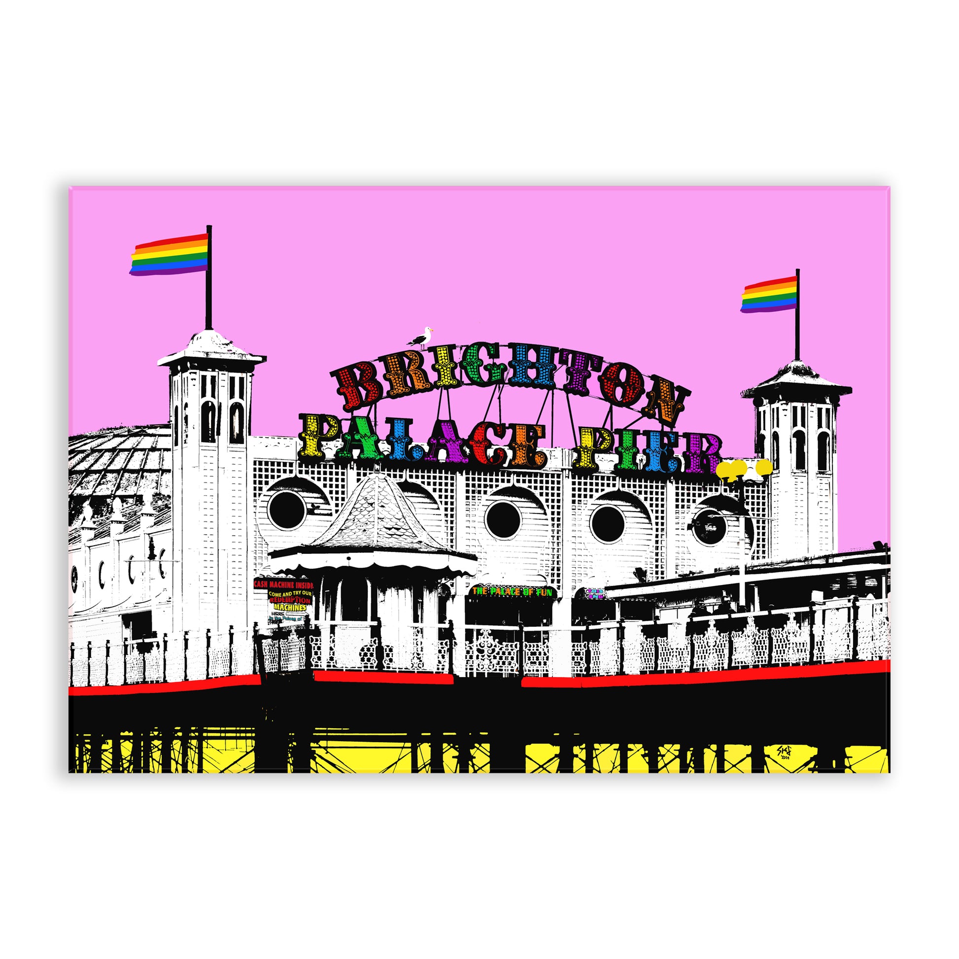 Pride Palace Pier Chopping Board - Pink