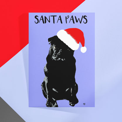 Santa Paws Christmas Card
