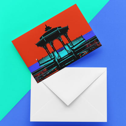 Brighton Bandstand Greeting Card - Red A5 + A6