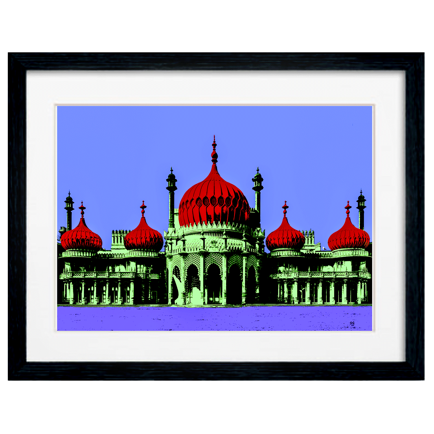 Royal Pavillion Art Print - Purple