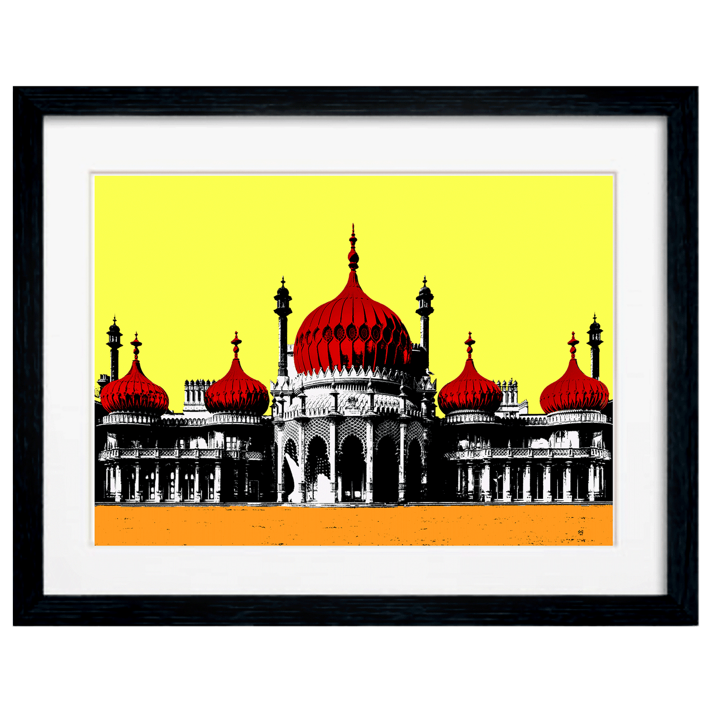 Royal Pavillion Art Print - Yellow