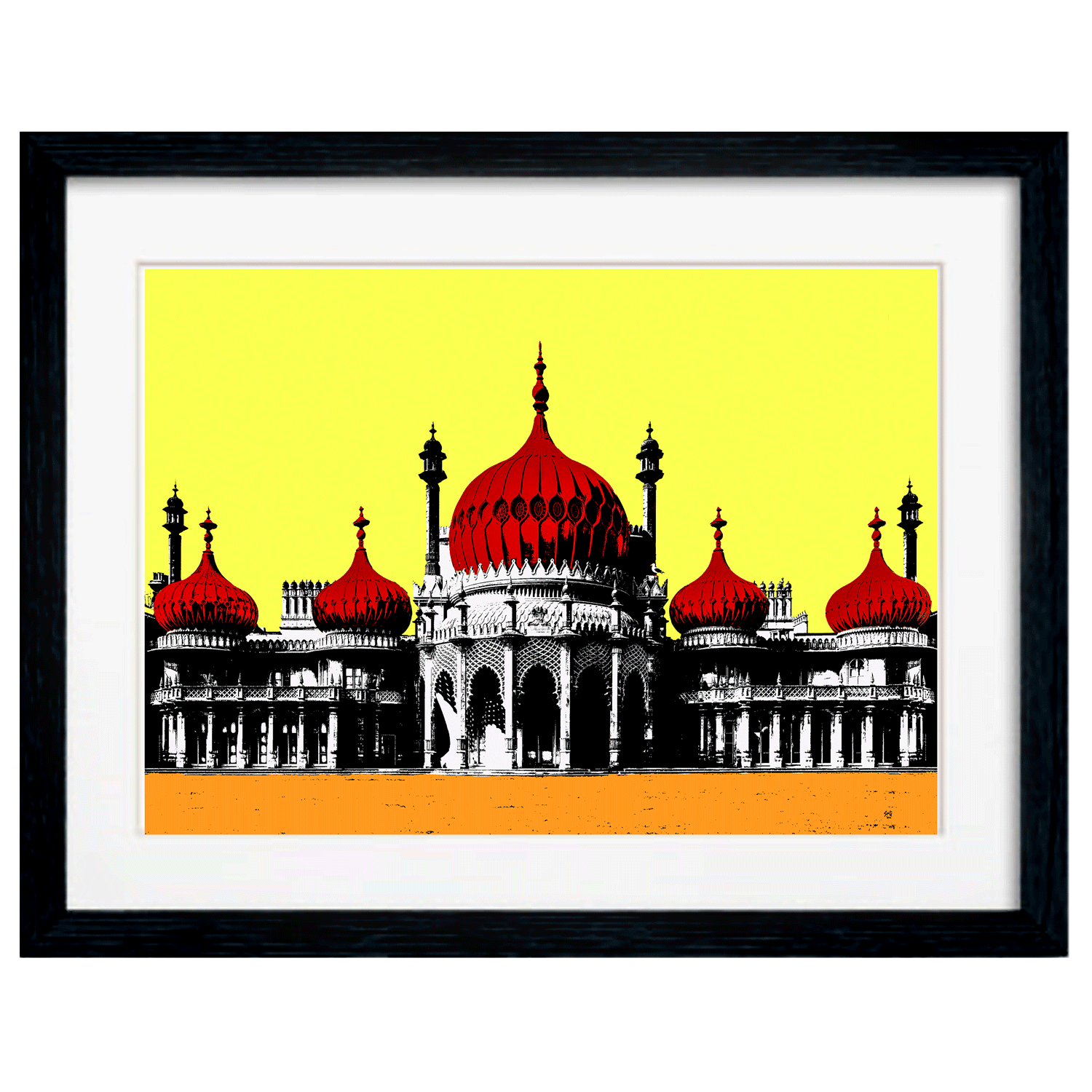 Royal Pavillion Art Print - Yellow